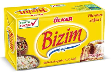 Bizim Margarin Tekli 250 gr X 1 Adet