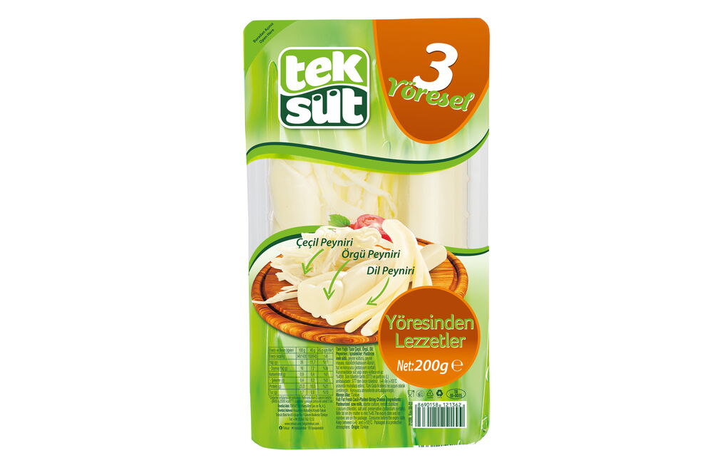 Teksüt 3 Yöresel Peynir 200 gr X 5 Adet