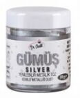 Dr Gusto Metalik Toz Gıda Boyası 10 gr Gümüş X 1 Adet