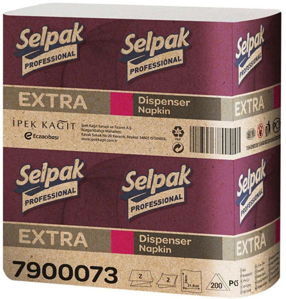 Selpak Extra Z Katlı Dispenser Peçete 250'li X 18 Adet