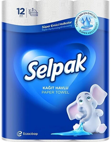 Selpak Kağıt Havlu 12'li X 4 Adet