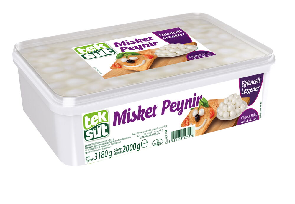 Teksüt Misket Peynir 2 kg X 1 Adet