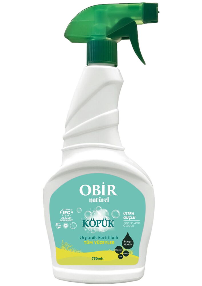 Obir Natürel Köpük Temizleyici Tüm Yüzeyler 750 ml X 1 Adet