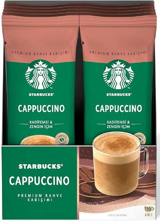 Starbucks Cappuccino 18 gr 10'lu Paket X 1 Adet