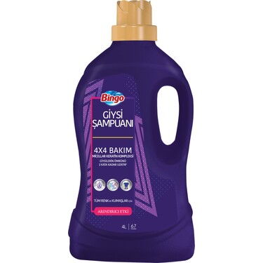 Bingo Giysi Şampuanı Arındırıcı Etki 4 lt X 1 Adet