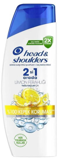 Head&Shoulders Şampuan Limon Ferahlığı 2in1 330 ml X 6 Adet