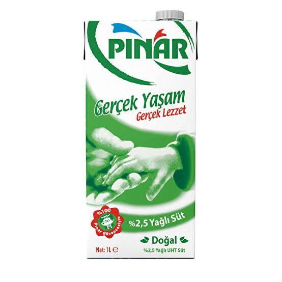 Pınar Süt Tam Yağlı 1 lt X 12 Adet