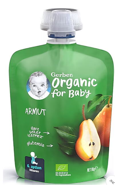 Gerber Organik Buğday, Yulaf, Domates,Havuç Ve Soğanlı Bebek Atıştırmalığı 35 gr X 1 Adet