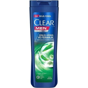 Clear Men Şampuan Günlük Arınma Ferahlık 350 ml X 5 Adet