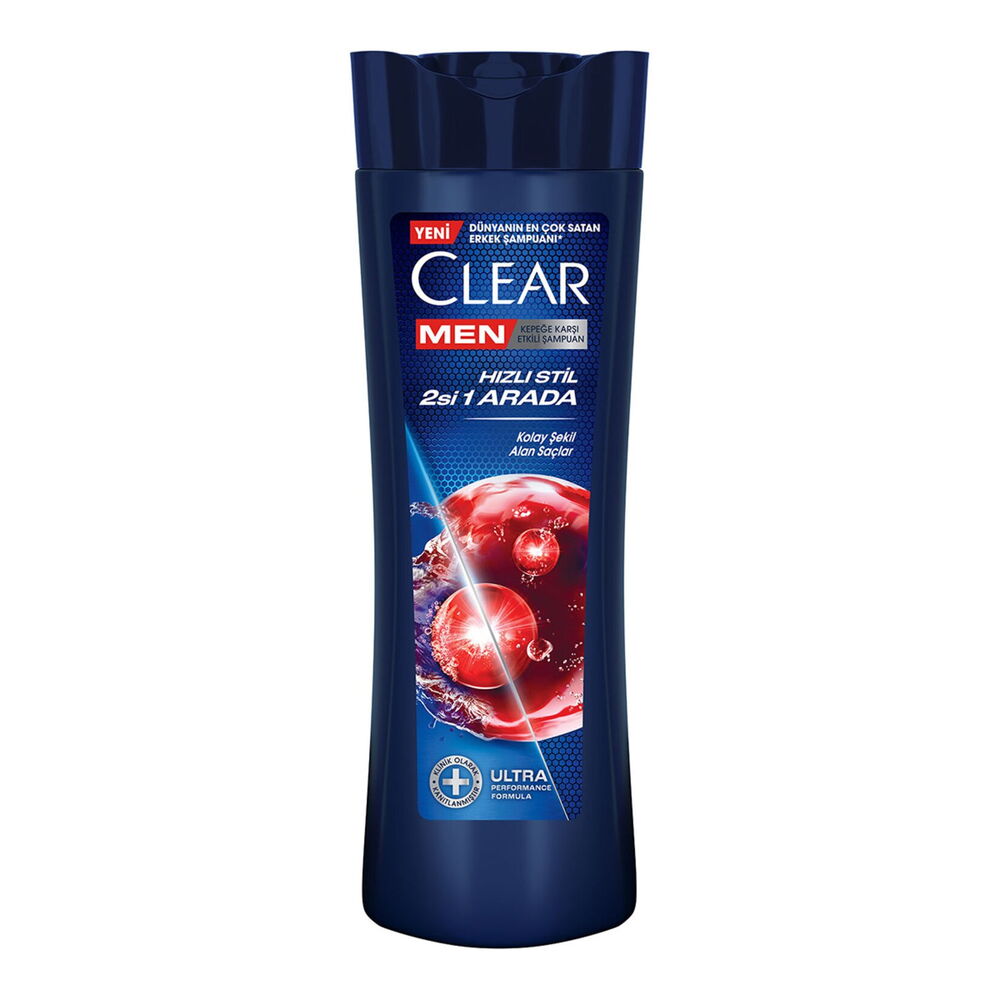 Clear Men Şampuan Hızlı Stil 2si1 Arada 350 ml X 5 Adet