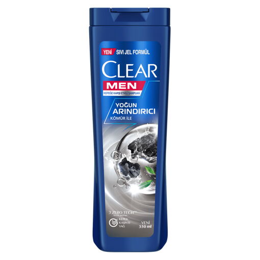 Clear Men Şampuan Yoğun Arındırıcı Kömür 350 ml X 5 Adet