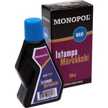 Monopol Istampa Mürekkebi Mavi 30 ml X 1 Adet