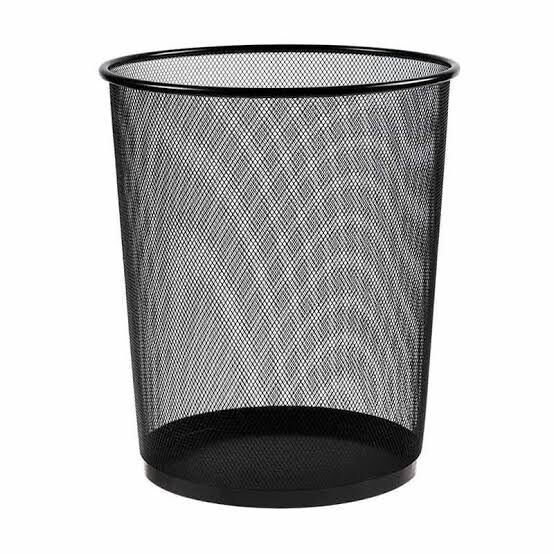 Mimaks Çöp Kovası Metal Siyah D-1 X 1 Adet
