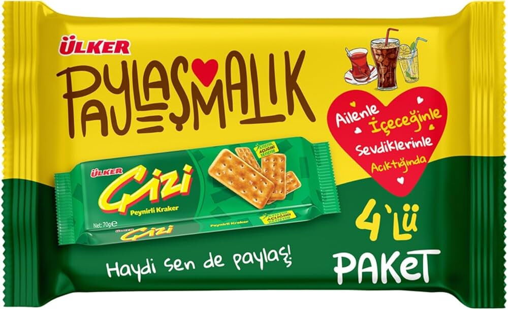 Ülker Çizi 4'lü 4*70 gr X 12 Adet