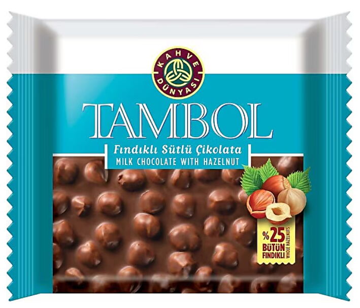 Kahve Dünyası Tambol Fındıklı Çikolata 77 gr X 10 Adet