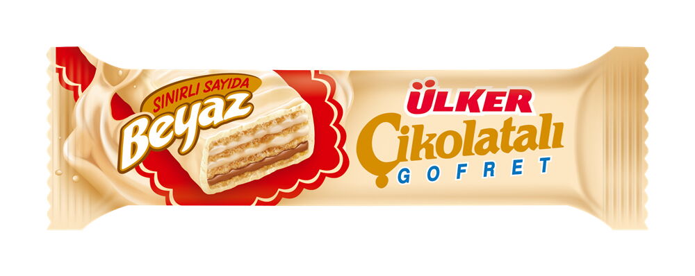 Ülker Çikolatalı Gofret Beyaz 36 gr X 24 Adet
