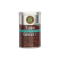 Kahve Dünyası Türk Kahvesi Orta Kavrulmuş Öğütülmüş Teneke 250 gr X 12 Adet