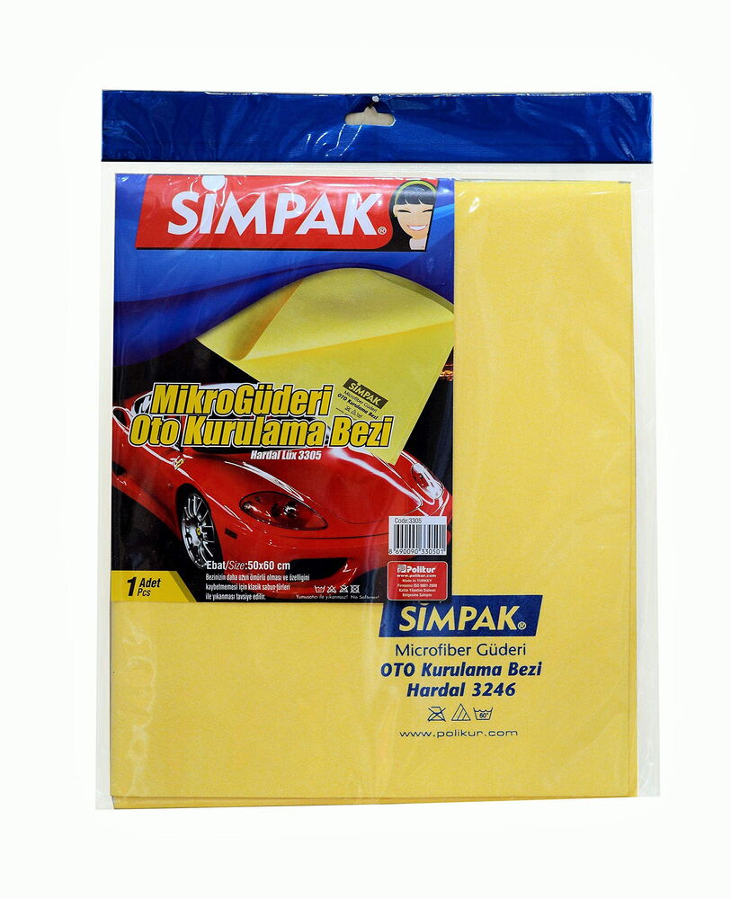 Simpak Microfiber Oto Bezi Güderi X 1 Adet