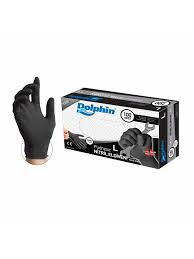 Beybi-Dolphin Nitril Eldiven Siyah L Beden X 1 Adet