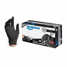 Beybi-Dolphin Nitril Eldiven Siyah M Beden X 1 Adet