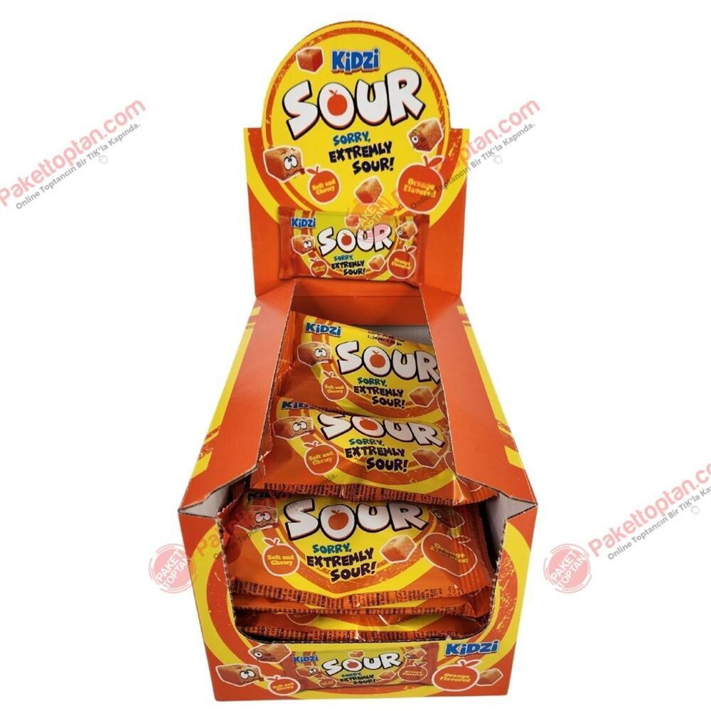 Kidzi Sour Portakallı Yumuşak Şeker X 24 Adet