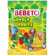 Kervan Bebeto Jelibon Şirin Meyveler 80 gr X 12 Adet