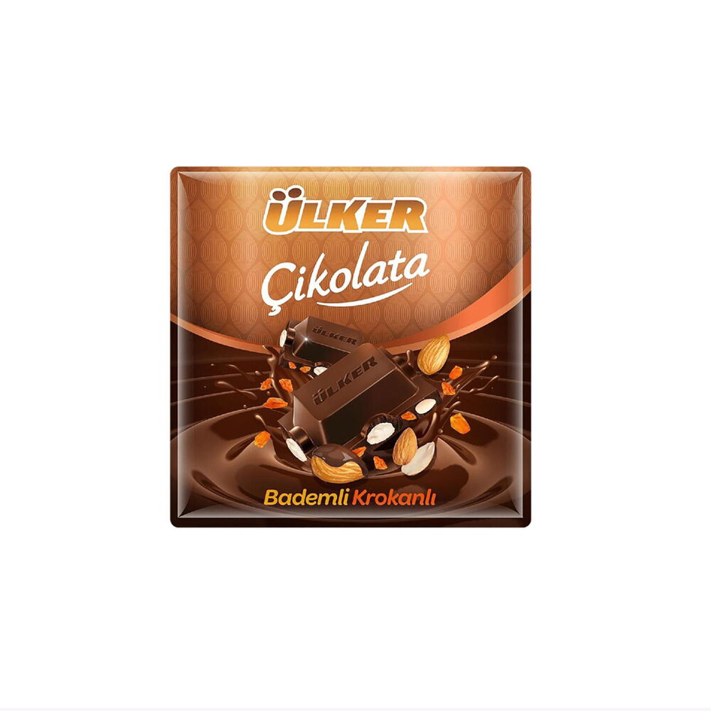 Ülker Kare Ballı Bademli Krokanlı 60 gr X 6 Adet