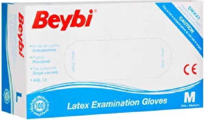 Beybi Muayene Eldiveni M 100'lü X 1 Adet
