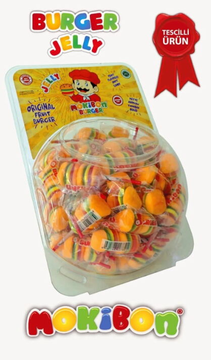 Mokibon Yumuşak Şeker Hmaburger Mini Küre X 80 Adet