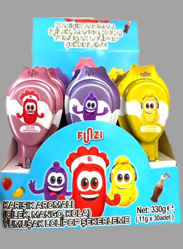 Kervan Funzi Karışık Aromalı Lolipop X 30 Adet