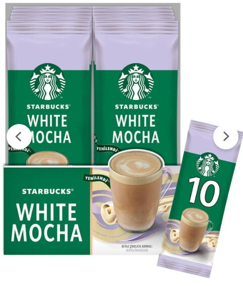 Starbucks White Mocha 24 gr 10'lu Paket X 1 Adet