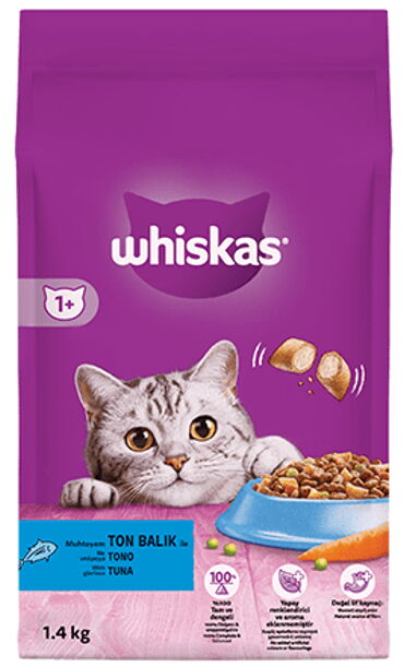 Whiskas Kuru Mama Ton Balıklı 1,4 kg X 6 Adet