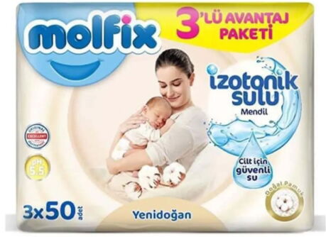 Molfix Islak Havlu Yenidoğan 3*50'li X 1 Adet