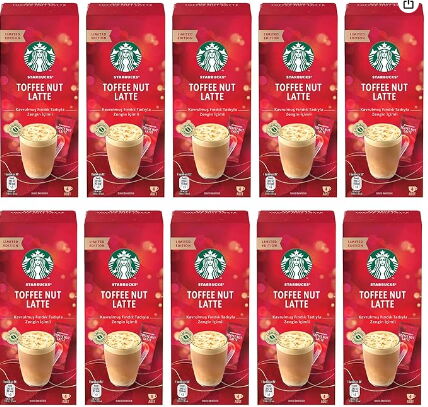 Starbucks Toffee Nut Latte 23 gr 10'lu Paket X 1 Adet