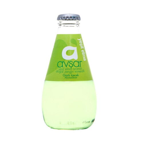 Avşar Yeşil Elma Maden Suyu 200 ml X 24 Adet