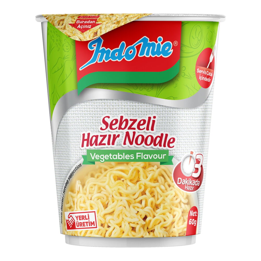 İndome Noodle Bardak Sebze 60 gr X 1 Adet