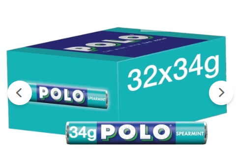 Polo Yumuşak Naneli Şeker 34 gr X 32 Adet