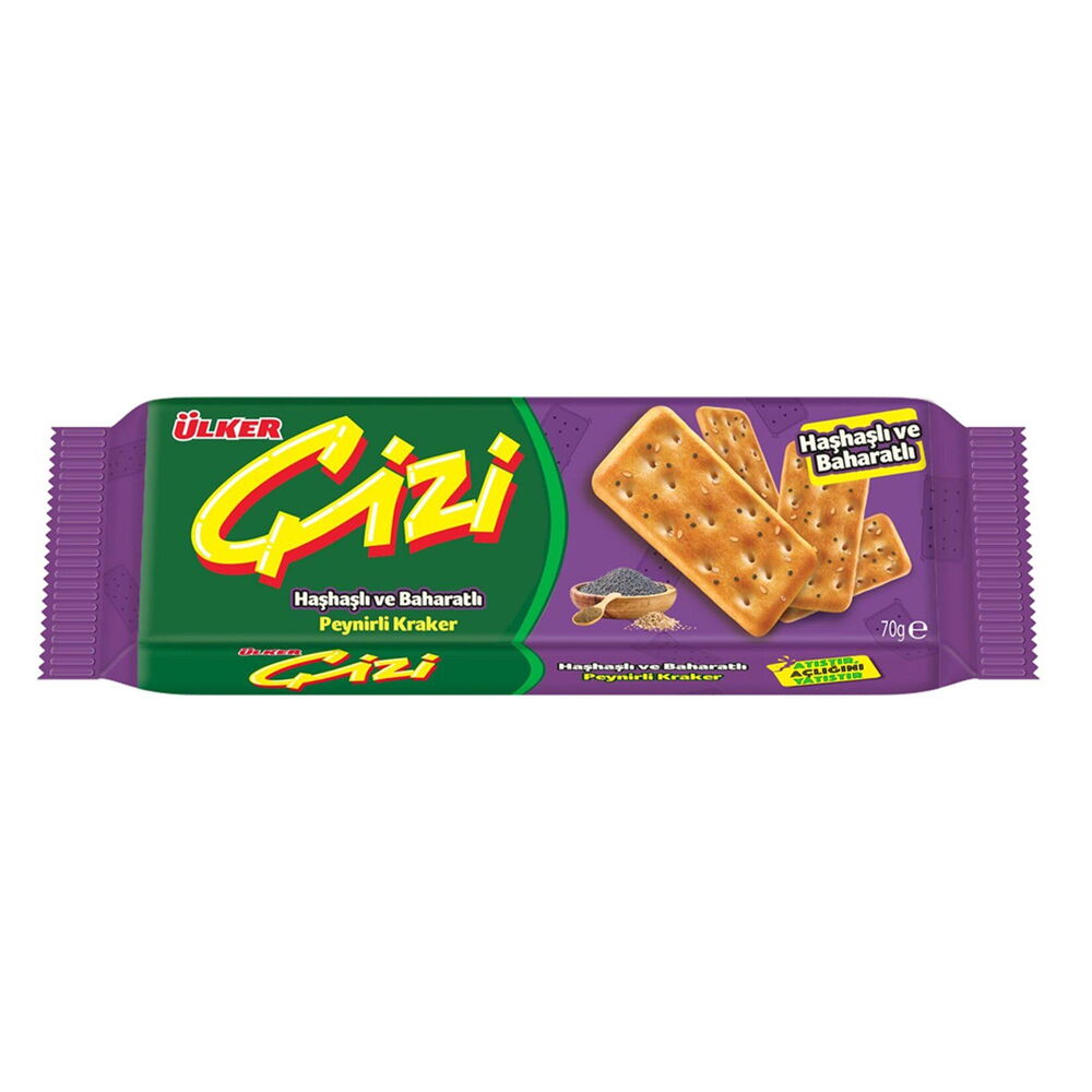 Ülker Çizi Haşhaşlı Ve Baharatlı 70 gr X 24 Adet