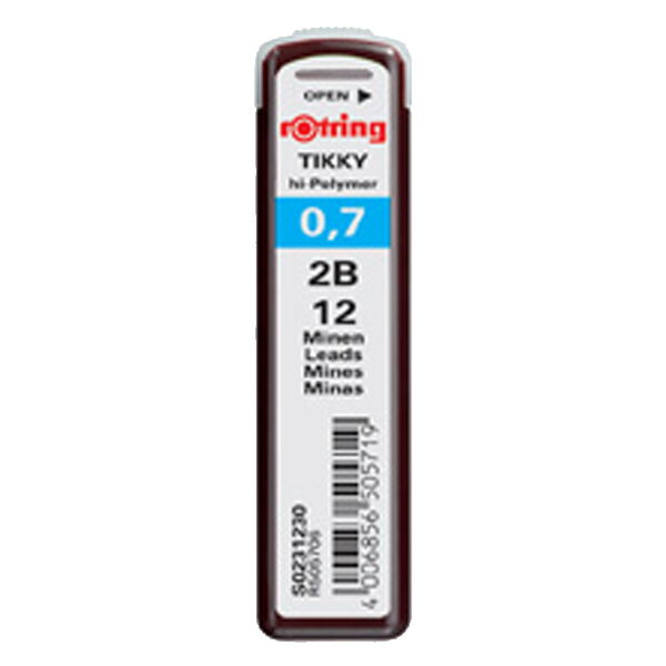 Rotring Min Hi-Polymer 2B 0.7 MM X 10 Adet