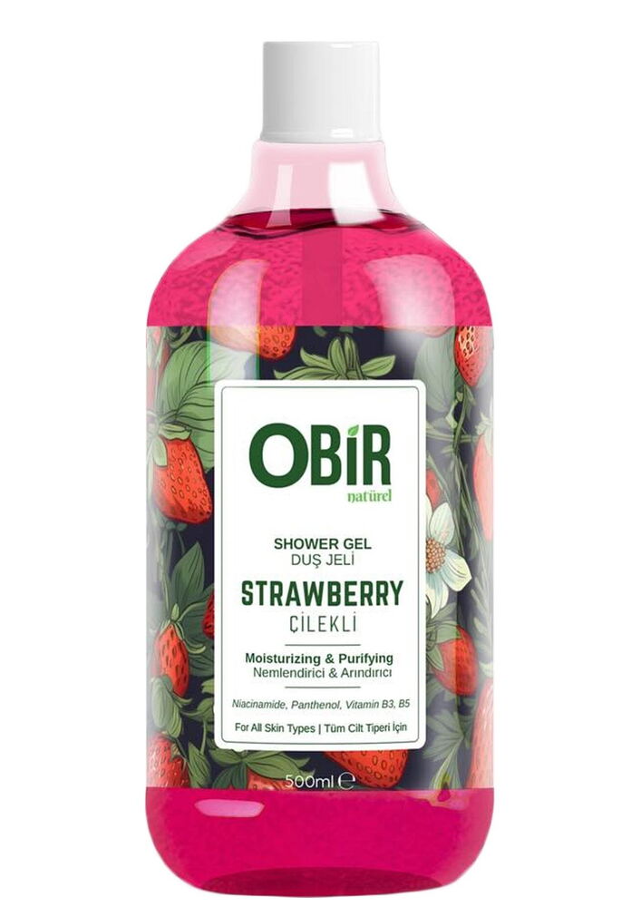 Obir Natürel Duş Jeli Çilek Vitaminli 500 ml X 1 Adet
