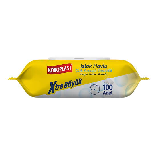 Koroplast Çok Amaçlı Islak Havlu 100'lü X 1 Adet