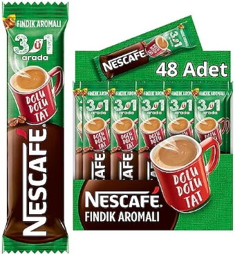 Nescafe 3ü1 Arada Fındıklı X 48 Adet