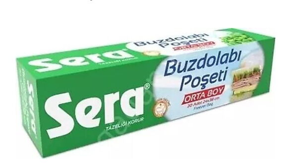 Sera Buzdolabı Poşeti Orta Boy 4'lü X 1 Adet