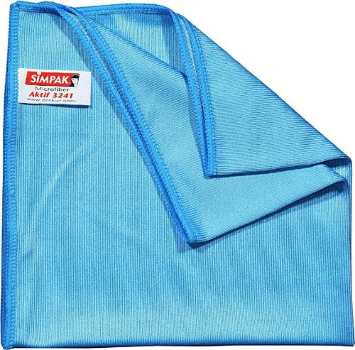 Simpak Microfiber Cam Bezi Aktif Mavi 40*40 cm X 1 Adet