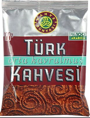 Kahve Dünyası Türk Kahvesi Orta Öğütülmüş 100 gr X 48 Adet