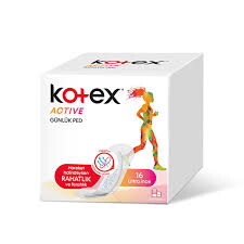 Kotex Active Günlük Ped 16'lı X 16 Adet #1