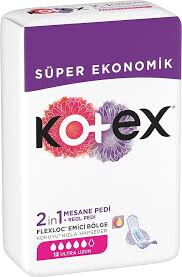 Kotex 2in1 Regl + Mesane Ultra Uzun Ped 12'li X 16 Adet #1