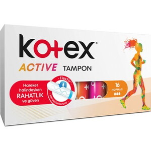 Kotex Actıve Tampon Uzun 16'lı X 12 Adet #1