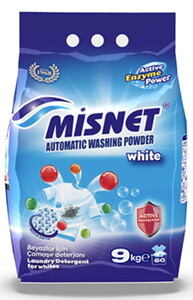 Misnet Toz Çamaşır Deterjanı Beyazlar 9 kg X 1 Adet #1