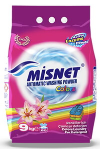 Misnet Toz Çamaşır Deterjanı Renkliler 9 kg X 1 Adet #1